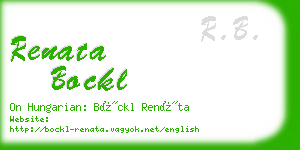 renata bockl business card